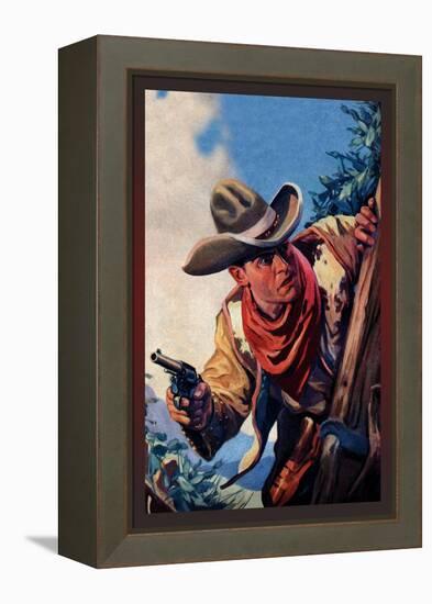 Western Story Magazine: On the Black Ridge-null-Framed Stretched Canvas