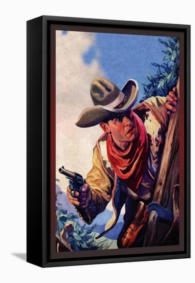 Western Story Magazine: On the Black Ridge-null-Framed Stretched Canvas