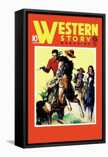 Western Story Magazine: On the Move-null-Framed Stretched Canvas