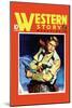 Western Story Magazine: Quick Shot-null-Mounted Art Print