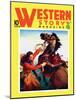Western Story Magazine: She Ruled the West-null-Mounted Art Print