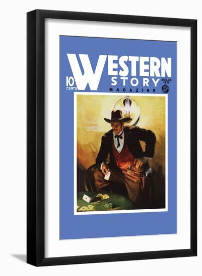 Western Story Magazine: Slick Jack-null-Framed Art Print