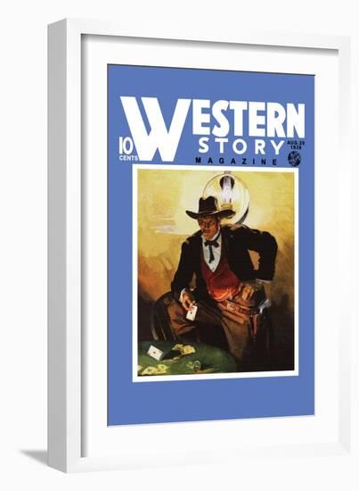 Western Story Magazine: Slick Jack-null-Framed Art Print