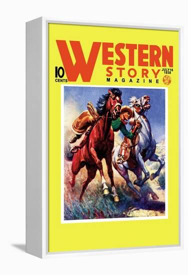 Western Story Magazine: Taming the Wild-null-Framed Stretched Canvas