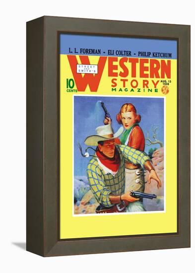 Western Story Magazine: They Ruled the West-null-Framed Stretched Canvas