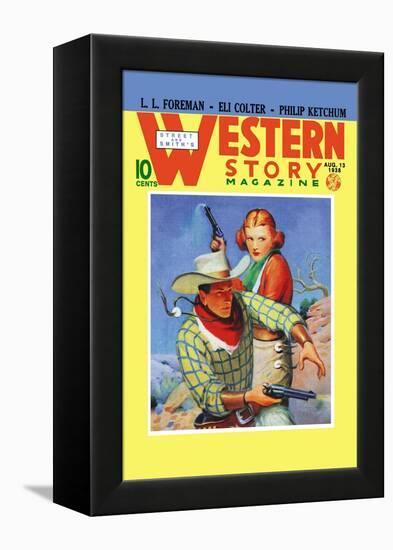 Western Story Magazine: They Ruled the West-null-Framed Stretched Canvas