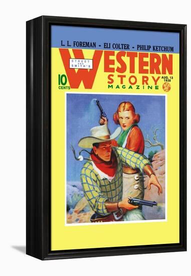 Western Story Magazine: They Ruled the West-null-Framed Stretched Canvas