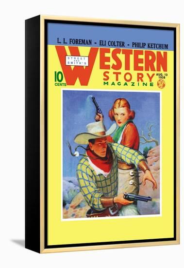 Western Story Magazine: They Ruled the West-null-Framed Stretched Canvas