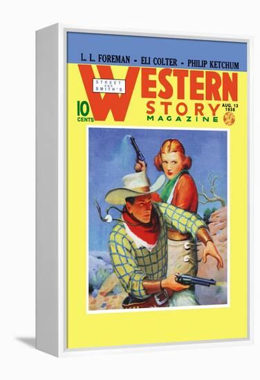 Western Story Magazine: They Ruled the West-null-Framed Stretched Canvas