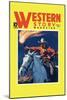 Western Story Magazine: under Fire-null-Mounted Art Print