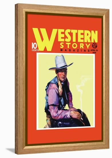 Western Story Magazine: Western Style-null-Framed Stretched Canvas