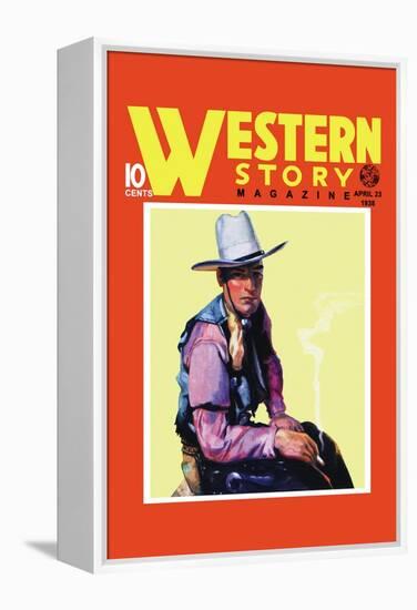 Western Story Magazine: Western Style-null-Framed Stretched Canvas