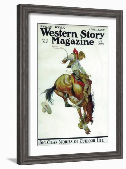 Western Story Magazine--Framed Art Print