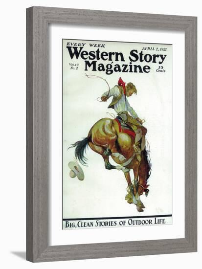 Western Story Magazine-null-Framed Art Print