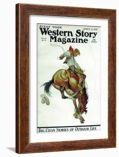 Western Story Magazine-null-Framed Art Print