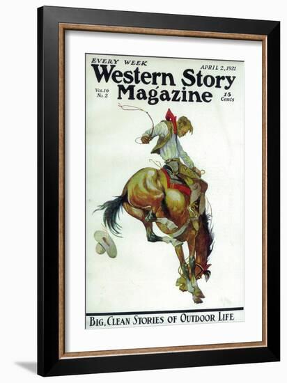 Western Story Magazine--Framed Art Print