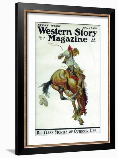 Western Story Magazine-null-Framed Art Print