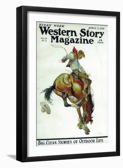 Western Story Magazine-null-Framed Art Print