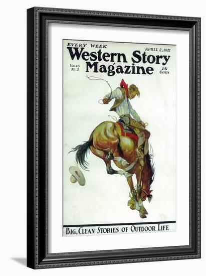 Western Story Magazine-null-Framed Art Print