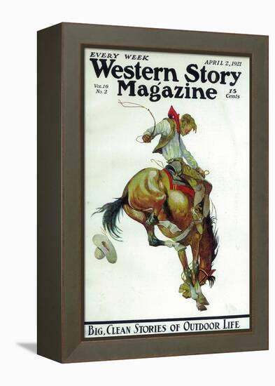 Western Story Magazine-null-Framed Stretched Canvas