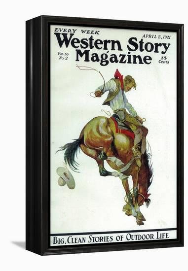 Western Story Magazine-null-Framed Stretched Canvas