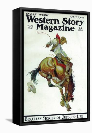 Western Story Magazine-null-Framed Stretched Canvas