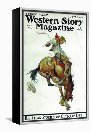 Western Story Magazine-null-Framed Stretched Canvas
