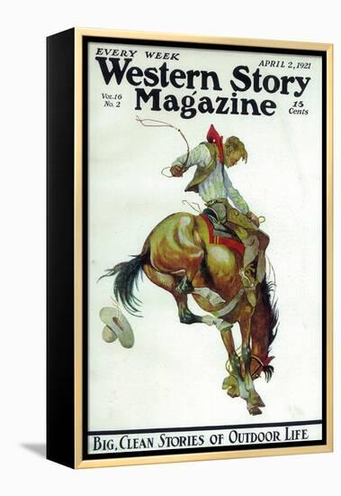 Western Story Magazine-null-Framed Stretched Canvas