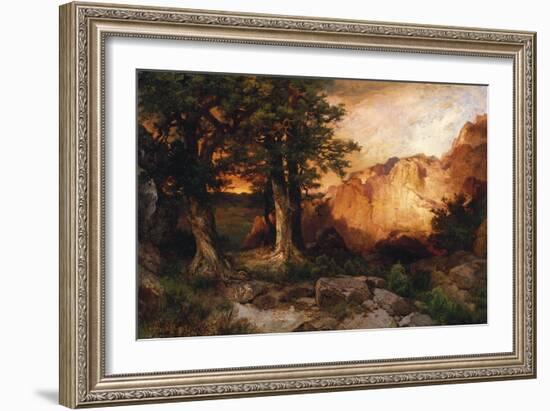 Western Sunset, 1897-Thomas Moran-Framed Giclee Print