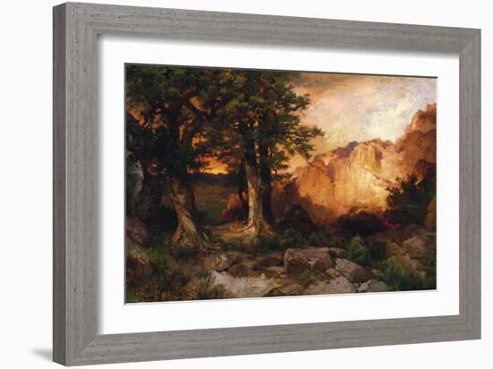 Western Sunset, 1897-Thomas Moran-Framed Giclee Print