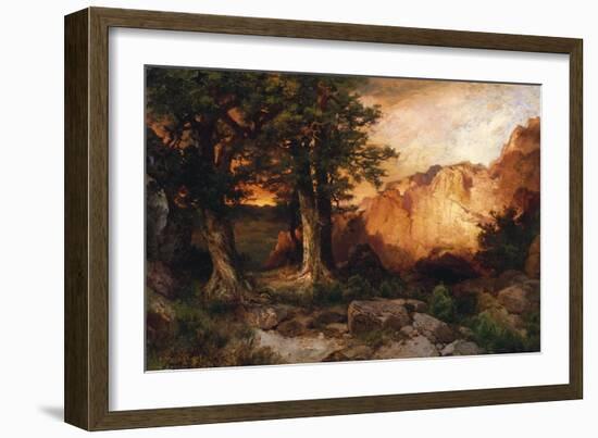 Western Sunset, 1897-Thomas Moran-Framed Giclee Print