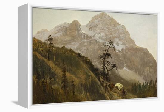 Western Trail, the Rockies-Albert Bierstadt-Framed Premier Image Canvas