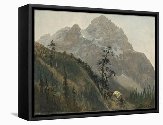 Western Trail, the Rockies-Albert Bierstadt-Framed Premier Image Canvas