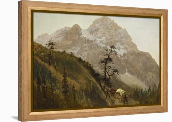 Western Trail, the Rockies-Albert Bierstadt-Framed Premier Image Canvas