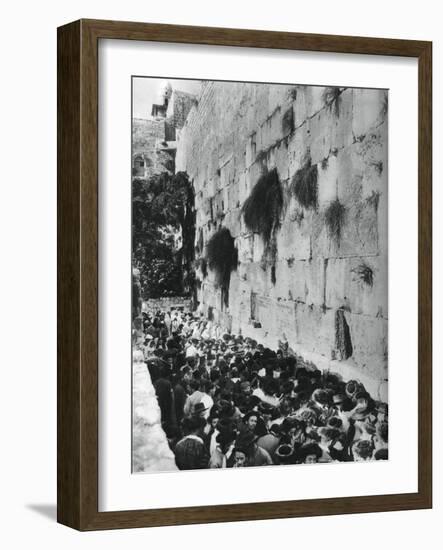 Western Wall of the Temple Mount, Jerusalem, 1937-Martin Hurlimann-Framed Giclee Print