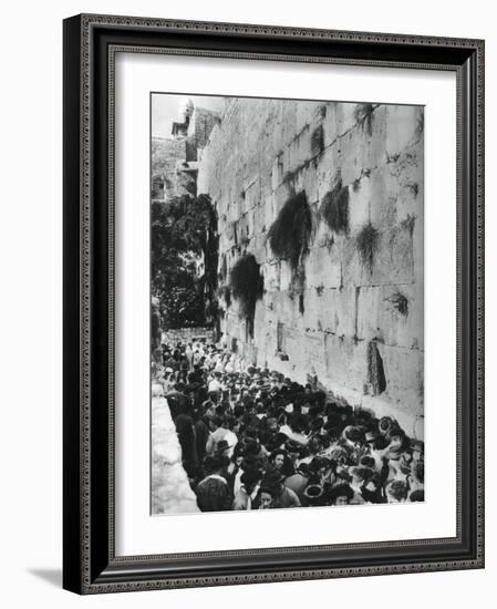 Western Wall of the Temple Mount, Jerusalem, 1937-Martin Hurlimann-Framed Giclee Print