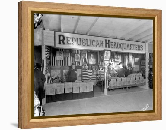 Western Washington Fair, Republican Headquarters Booth, October 6, 1923-Marvin Boland-Framed Premier Image Canvas