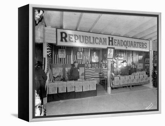 Western Washington Fair, Republican Headquarters Booth, October 6, 1923-Marvin Boland-Framed Premier Image Canvas