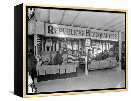 Western Washington Fair, Republican Headquarters Booth, October 6, 1923-Marvin Boland-Framed Premier Image Canvas