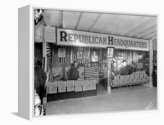 Western Washington Fair, Republican Headquarters Booth, October 6, 1923-Marvin Boland-Framed Premier Image Canvas