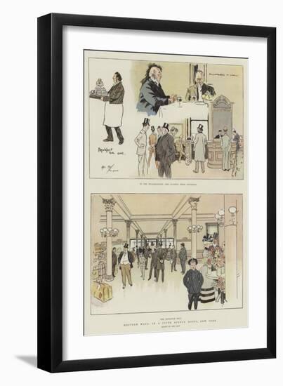 Western Ways, in a Fifth Avenue Hotel, New York-Phil May-Framed Giclee Print