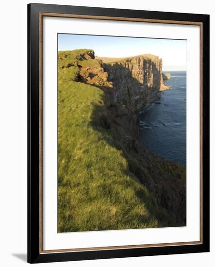 Westernmost Point in Europe, the Famous Rock Cliffs of Latrabjarg, Iceland, Polar Regions-Michael Runkel-Framed Photographic Print