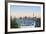 Westhaven Marina and City Skyline Illuminated at Sunset-Doug Pearson-Framed Photographic Print