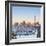 Westhaven Marina and City Skyline Illuminated at Sunset-Doug Pearson-Framed Photographic Print