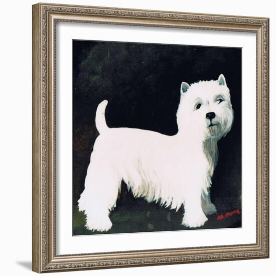 Westie, 1991-Maggie Rowe-Framed Giclee Print