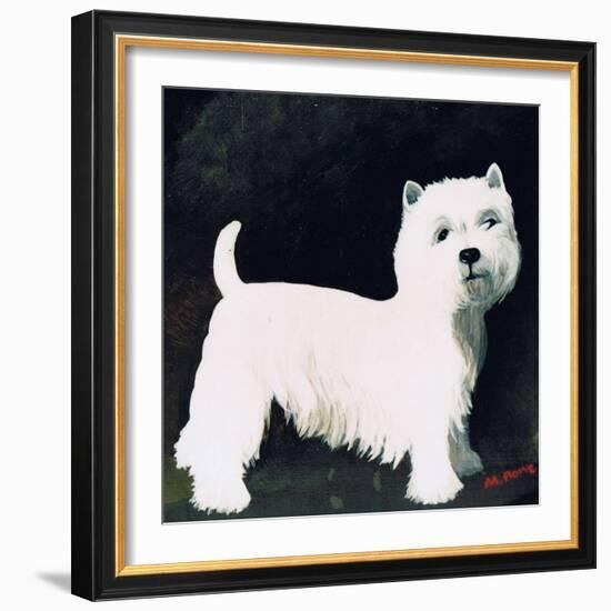 Westie, 1991-Maggie Rowe-Framed Giclee Print