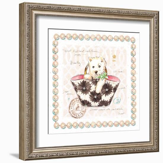 Westie Puppy Purse-Chad Barrett-Framed Art Print