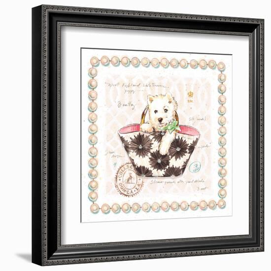 Westie Puppy Purse-Chad Barrett-Framed Art Print