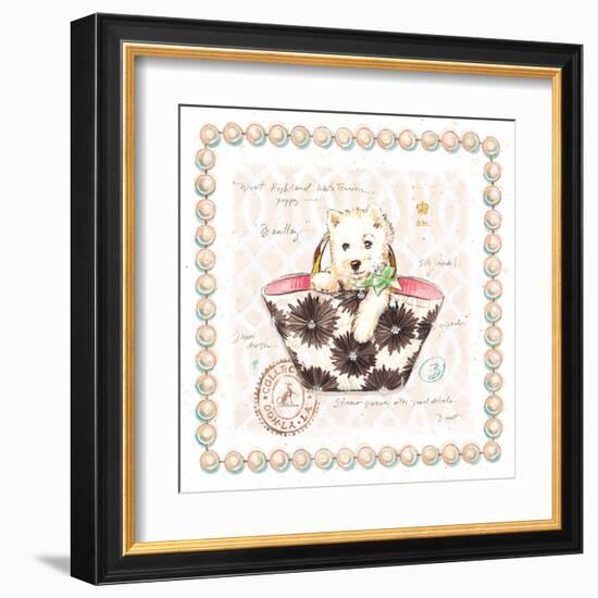 Westie Puppy Purse-Chad Barrett-Framed Art Print