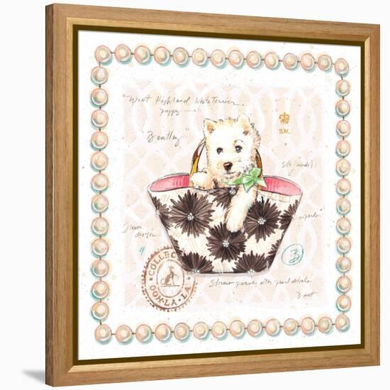 Westie Puppy Purse-Chad Barrett-Framed Stretched Canvas